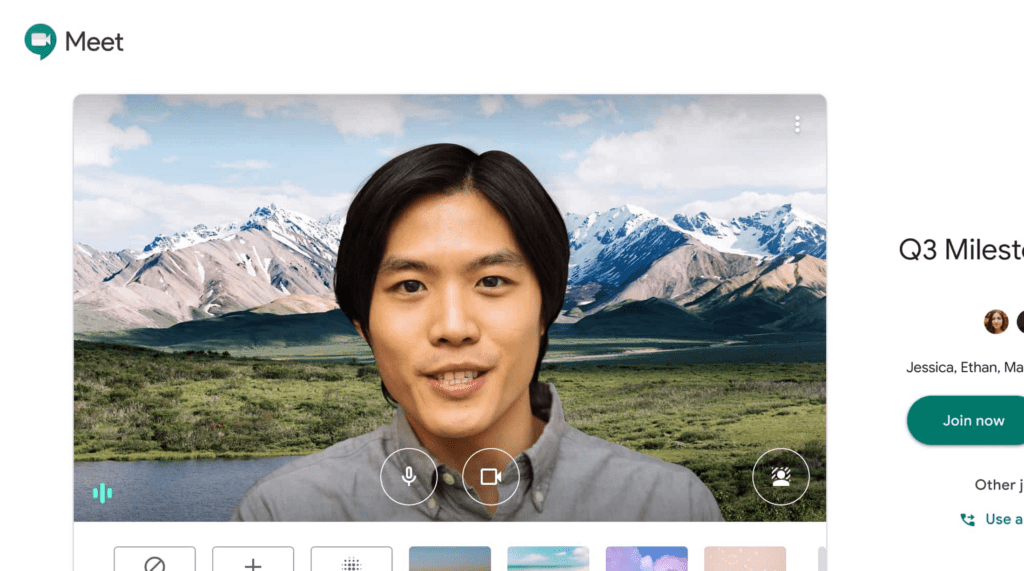 Google Meet Pantalla verde