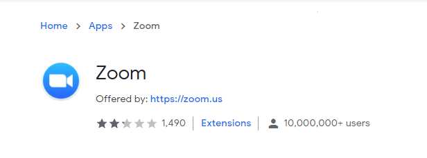 Розширення Zoom Chrome