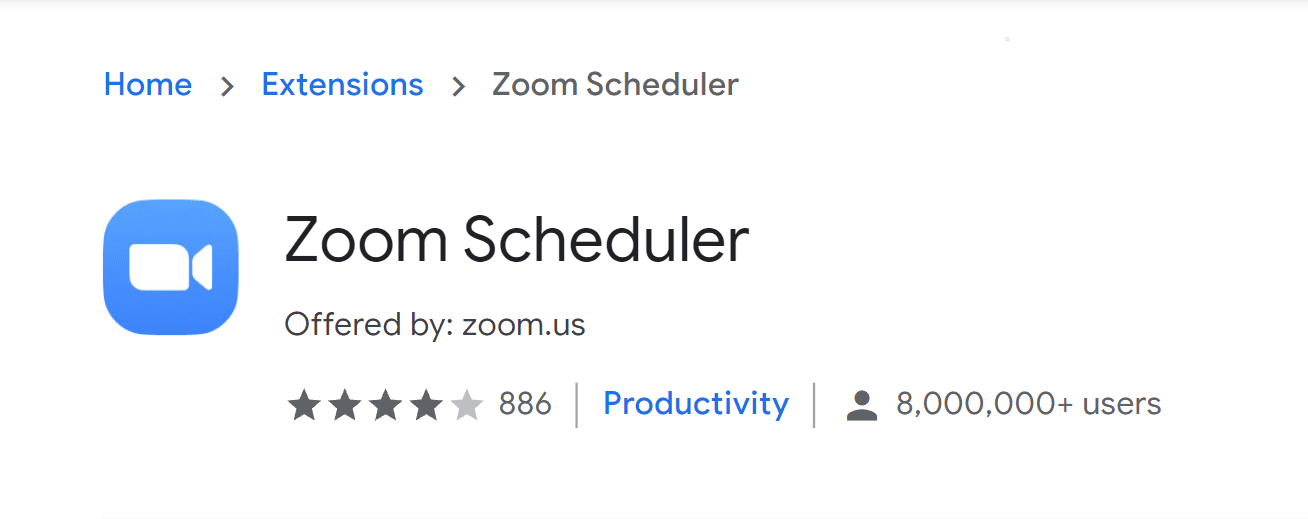 Розширення Zoom для Google Chrome