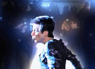 Zoolander with blue face paint