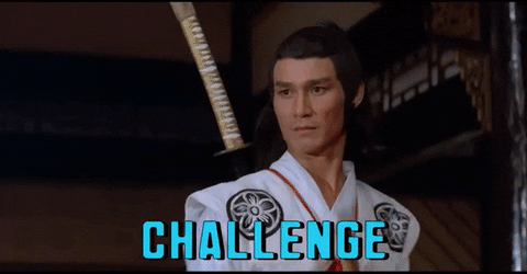 Martial arts combat between two warriors