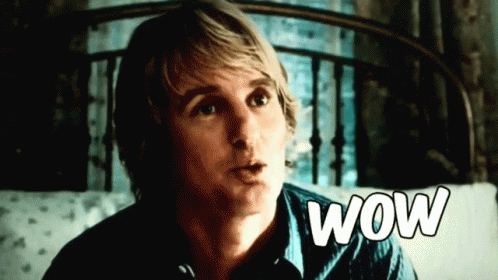 Owen Wilson says 'WOW'