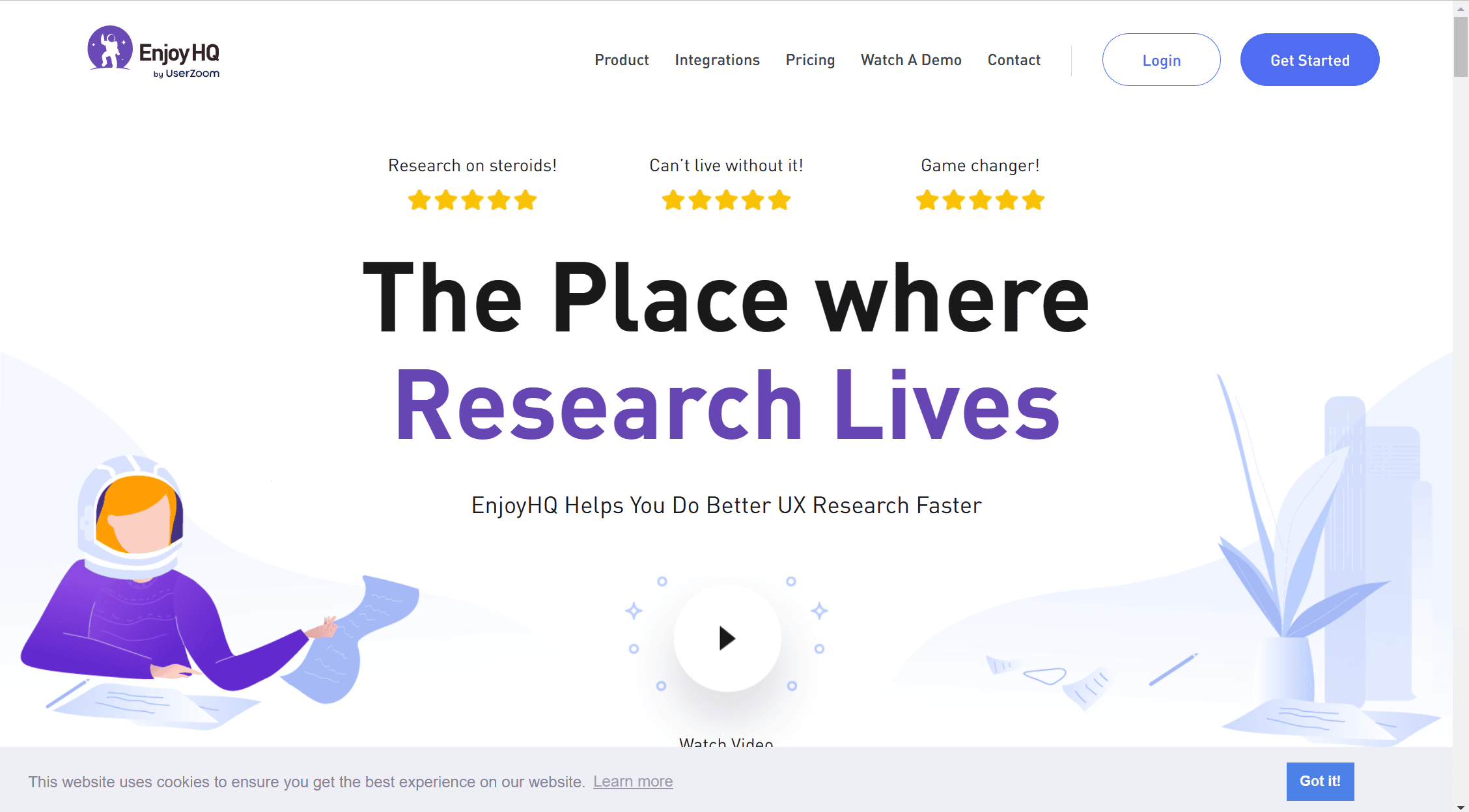 EnjoyHQのホームページ：ユーザーインタビューツールとして優れているか？