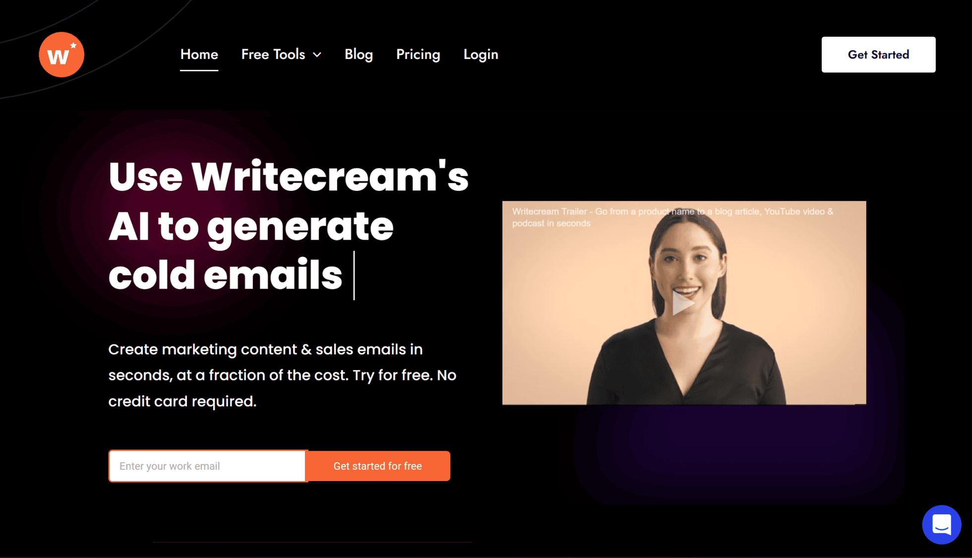 L'IA de Writecream génère des courriels froids pour vous