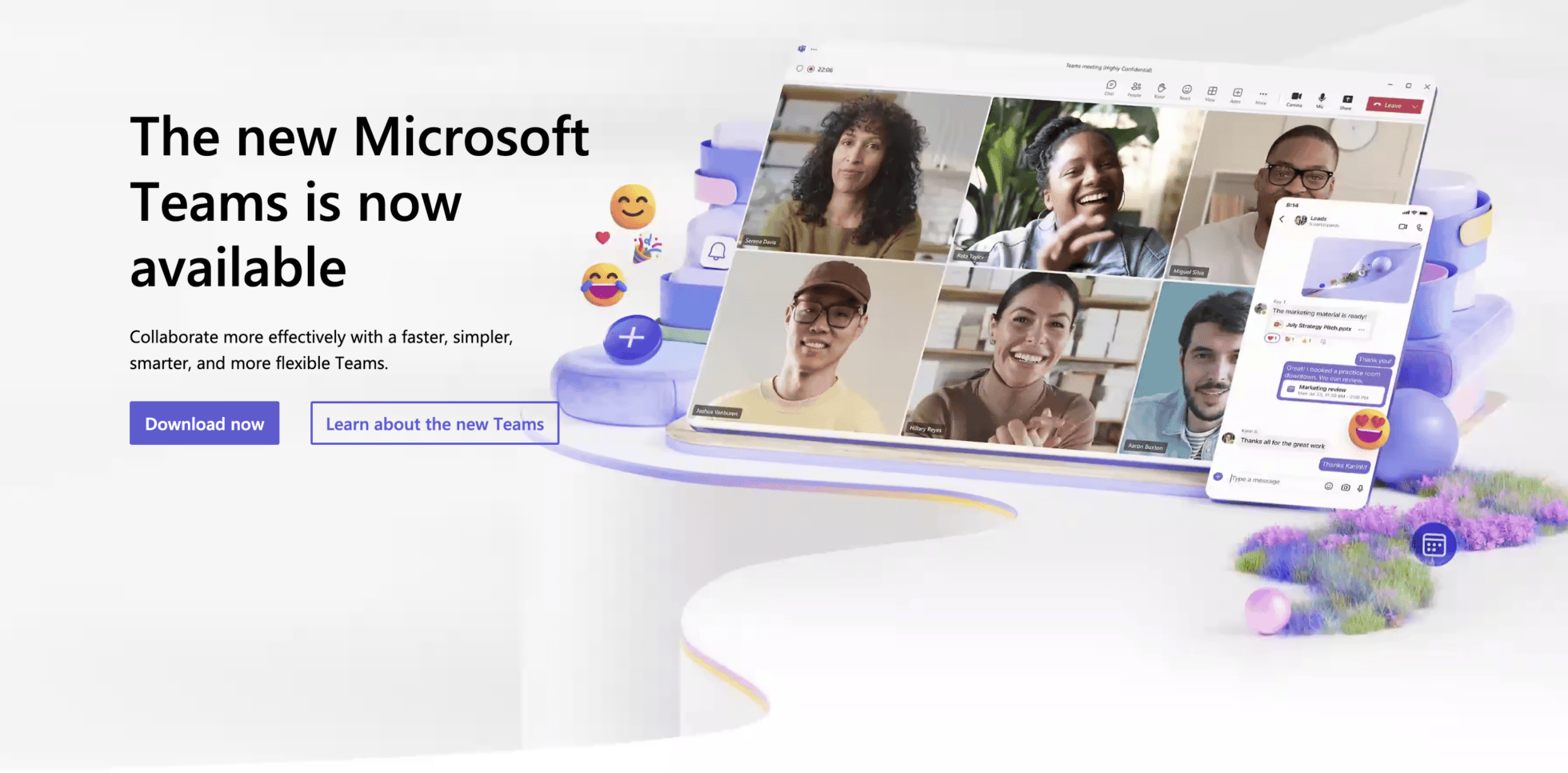 Hero image pour Télécharger Microsoft Teams