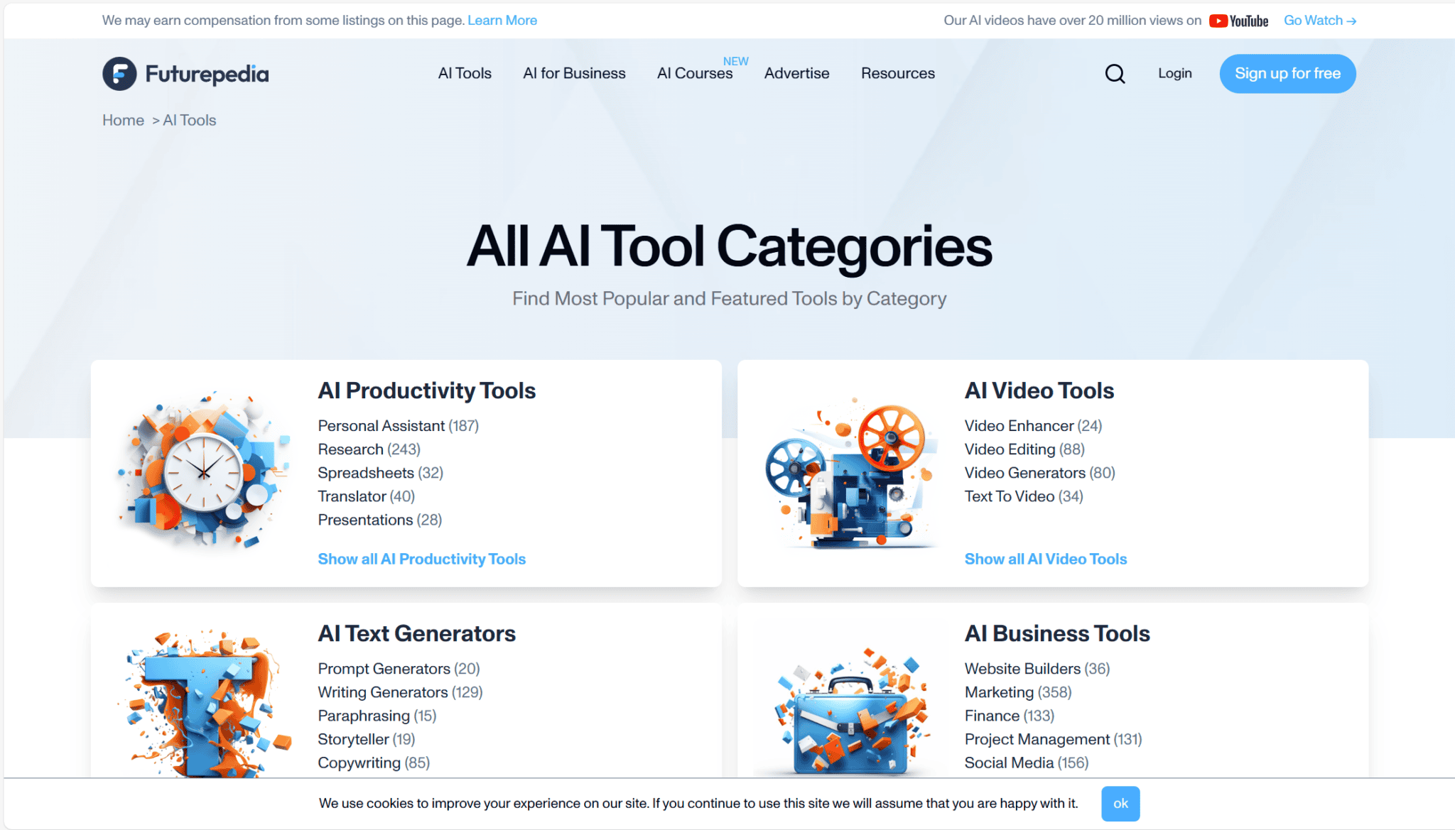 Homepage di Futurepedia