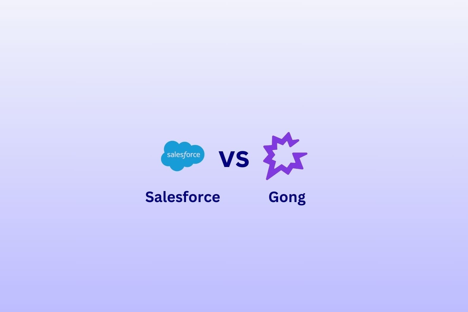 Logos Gong et Salesforce