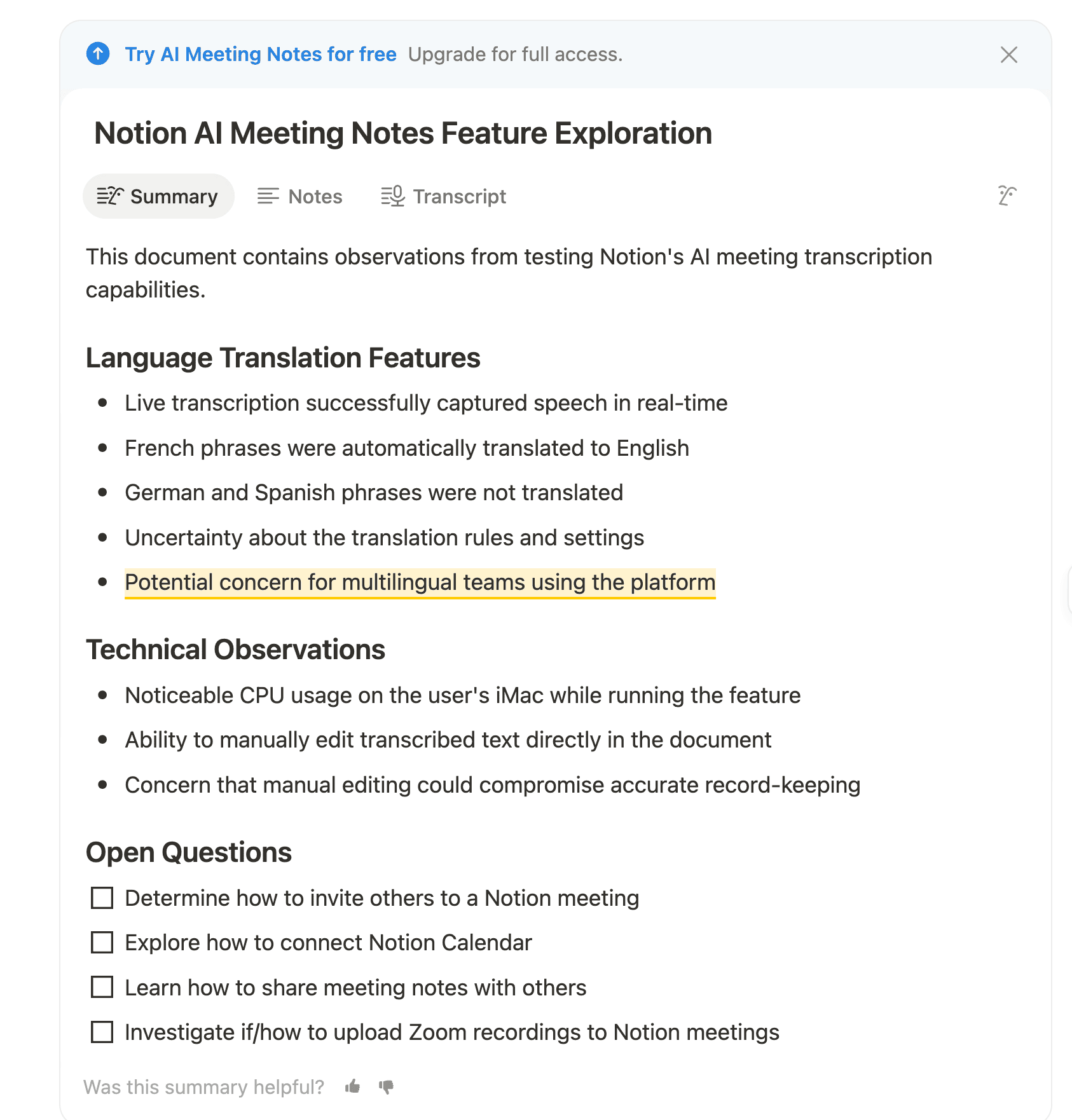 Notion AI Notatki ze spotkania 12