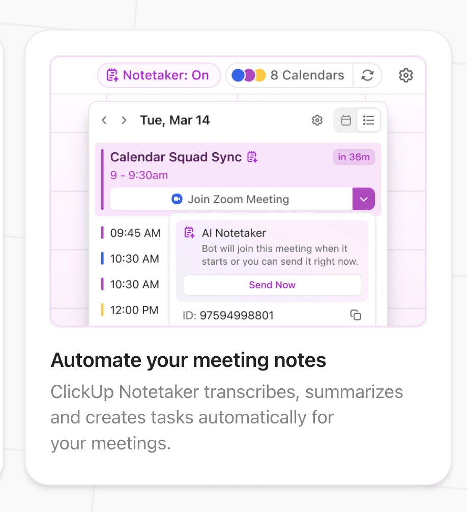 ClickUp AI Notetaker 2