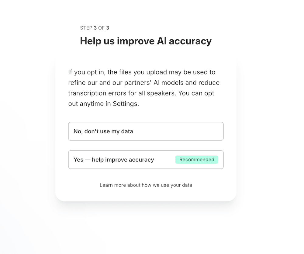 HappyScribe Data Governance