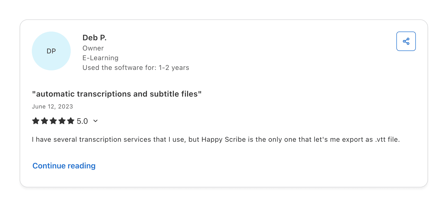 HappyScribe Reviews 3