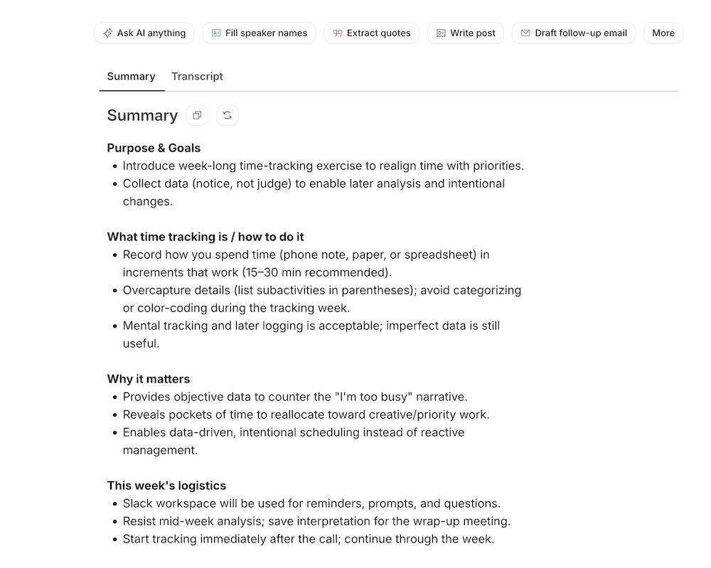 HappyScribe Summary