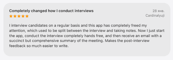 Apple positive review of Bluedot