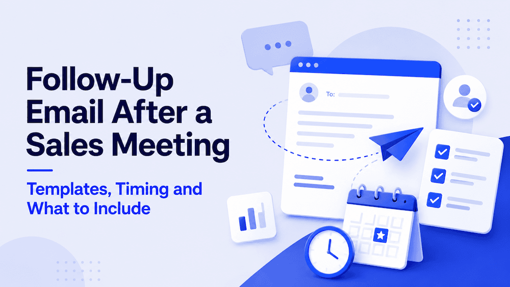 Follow-Up Email After A Sales Meeting