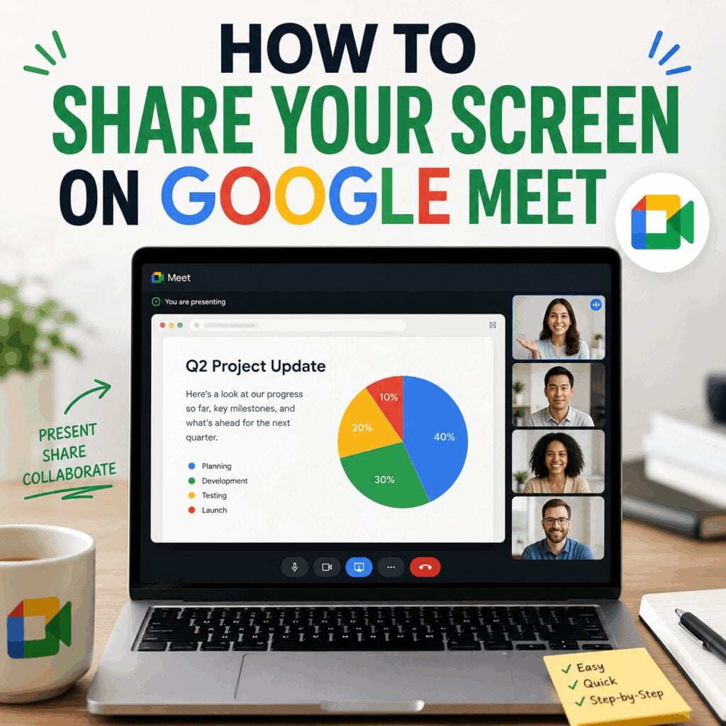 Comment partager votre écran sur Google Meet