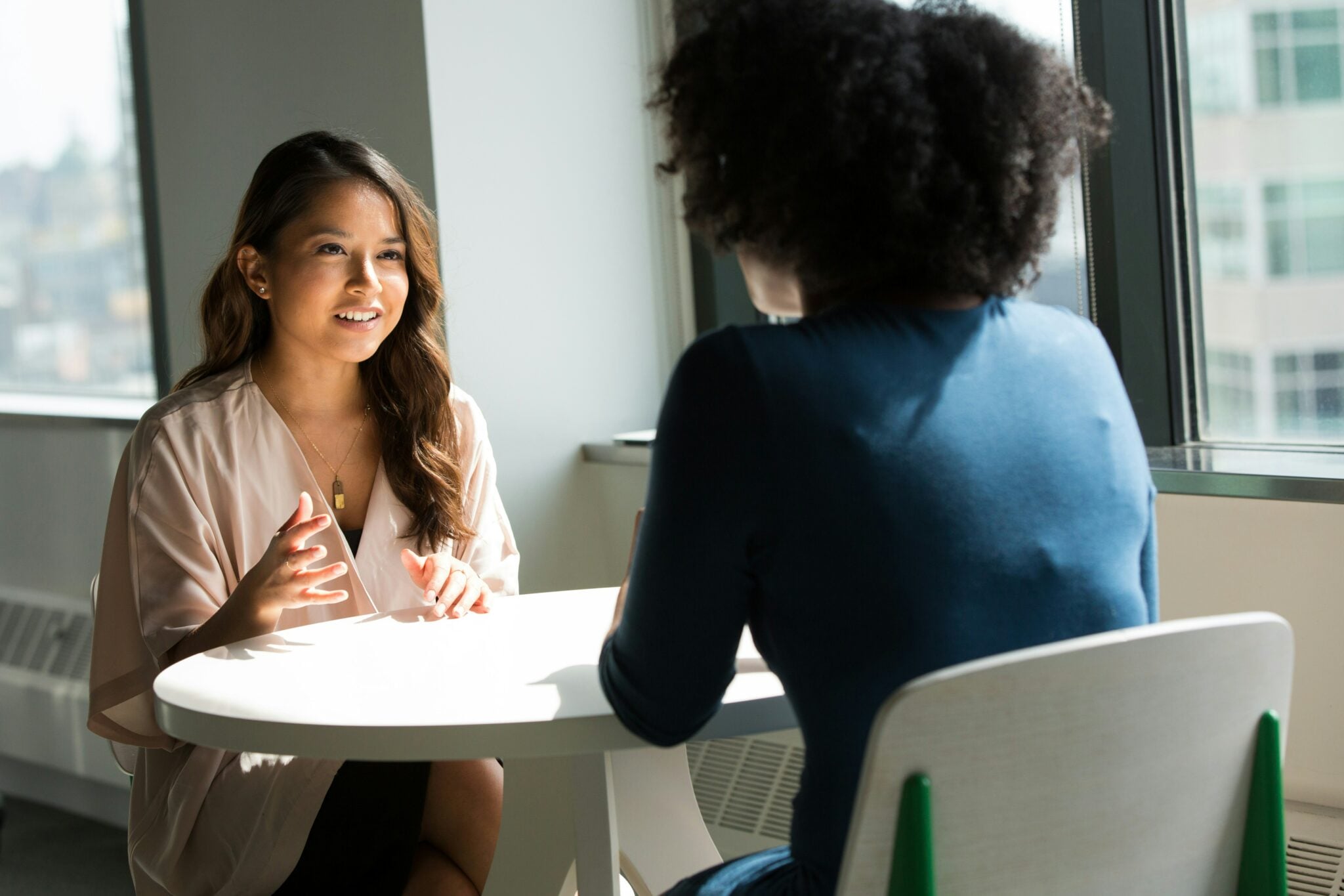 Interview questions stock image