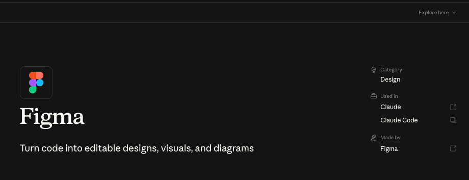 Figma connector in Claude Connectors Directory