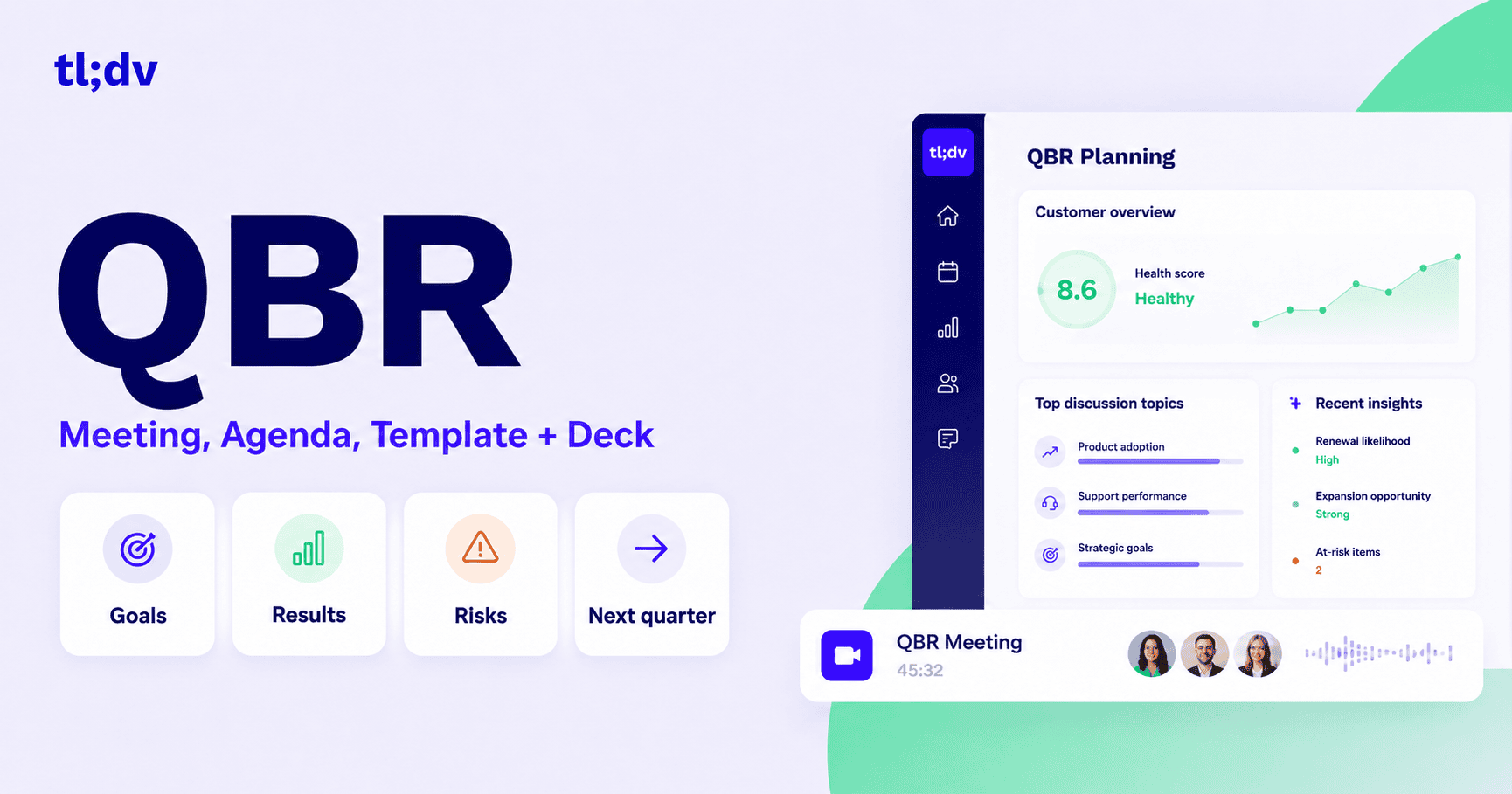 QBR guide with goals, results, risks and next-quarter planning